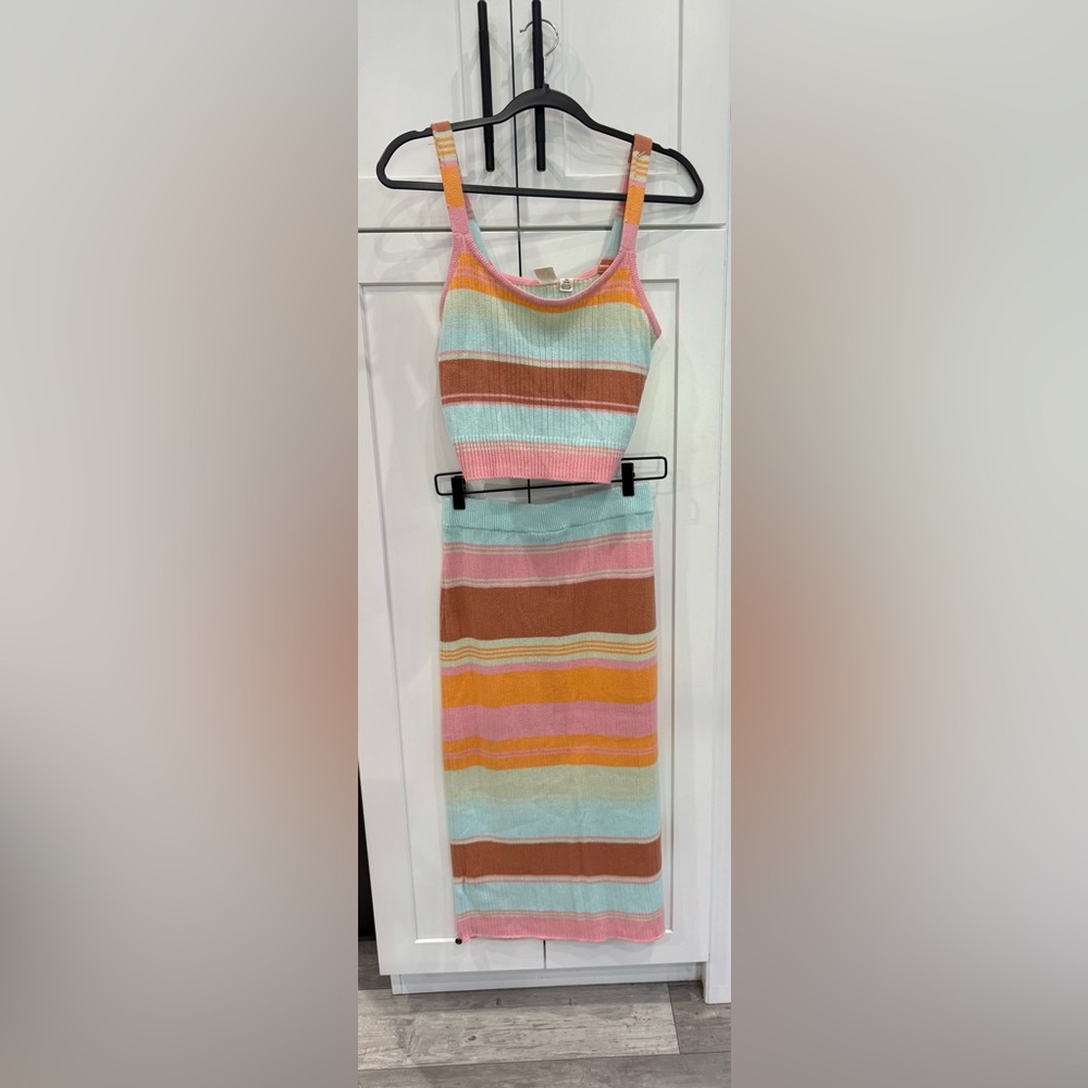 Roxy Set - Playa Morning - Knitted Bodycon Skirt & Top - Large - Picture 12 of 12
